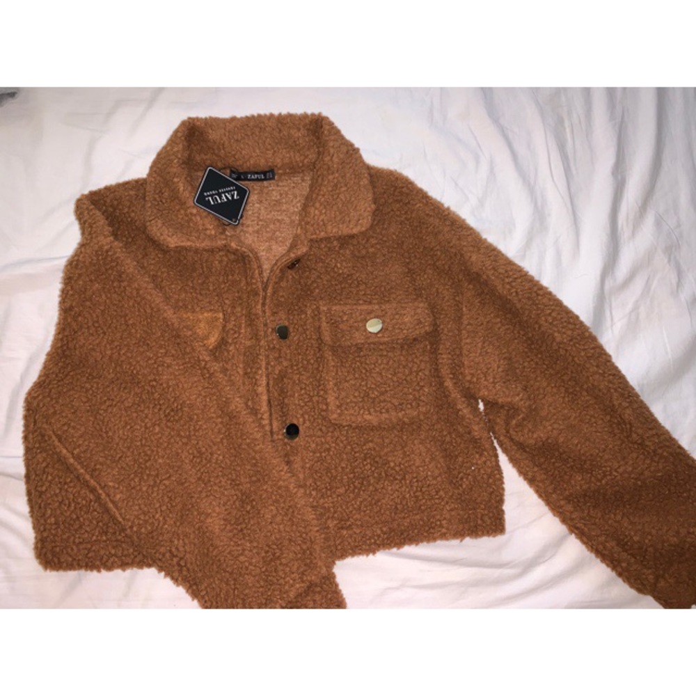 Teddy button up jacket